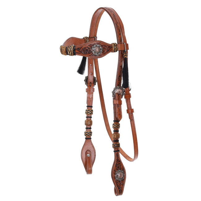 Showman Cowboy Heritage Browband Bridle and Breastplate Set