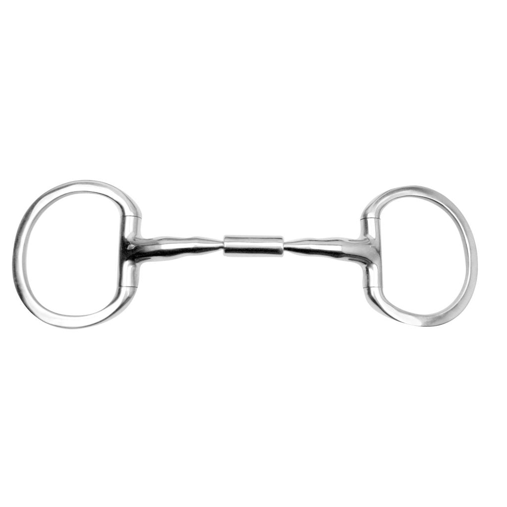 Myler Eggbutt Stainless Steel without Hooks MB02-14mm Mouthbit