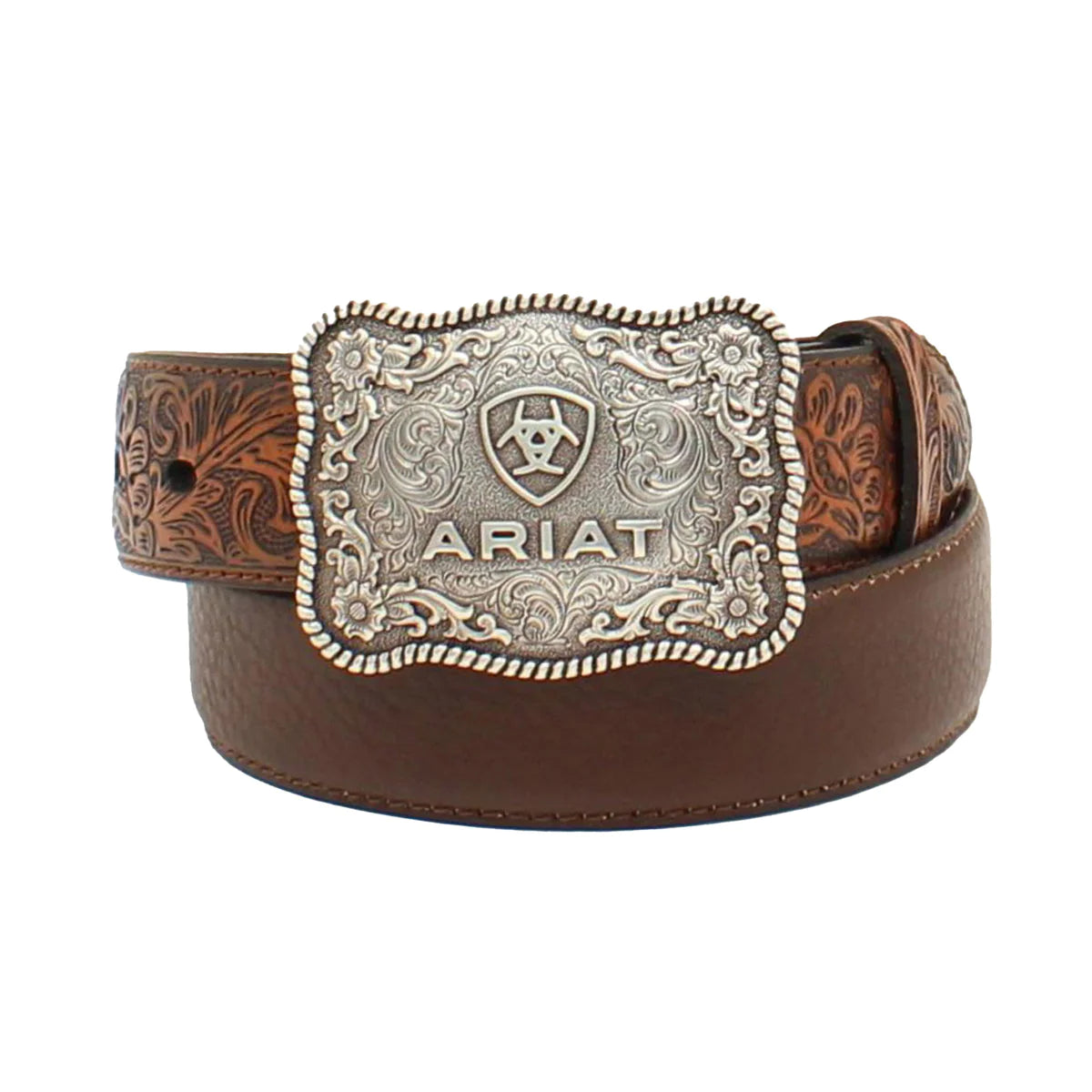 Ariat Bys Rustic Distressed Belt 1.25in Brown