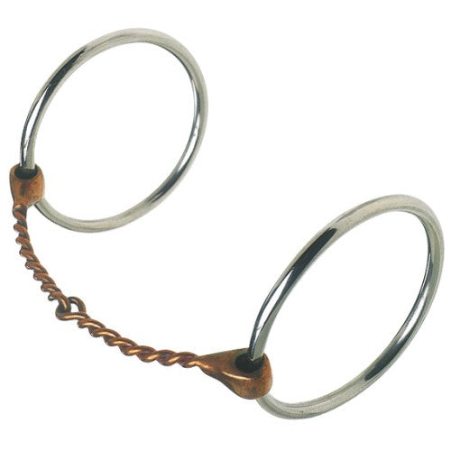 Loose Ring Snaffle with Thin Copper Wire Mouth