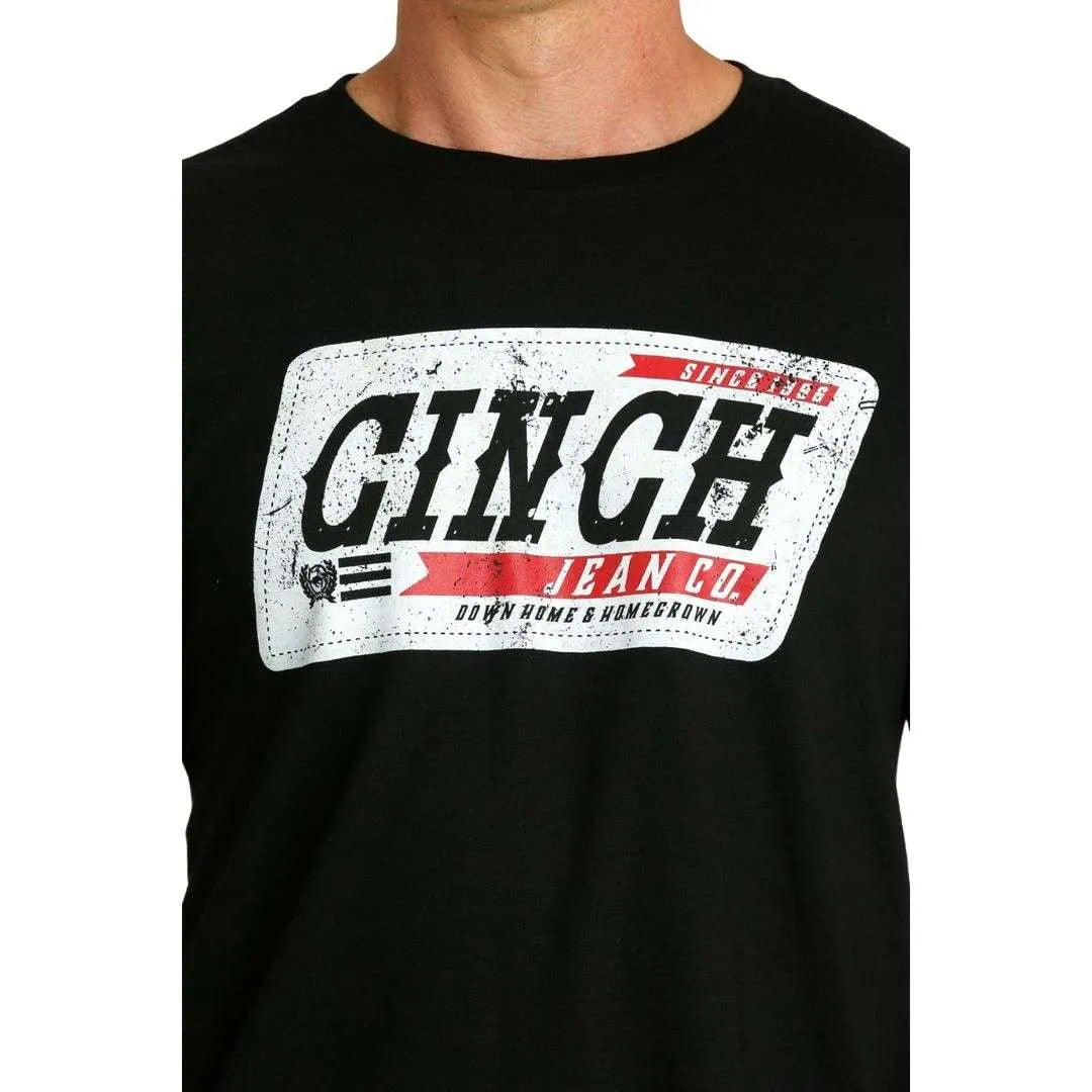 Cinch Black SS T Shirt