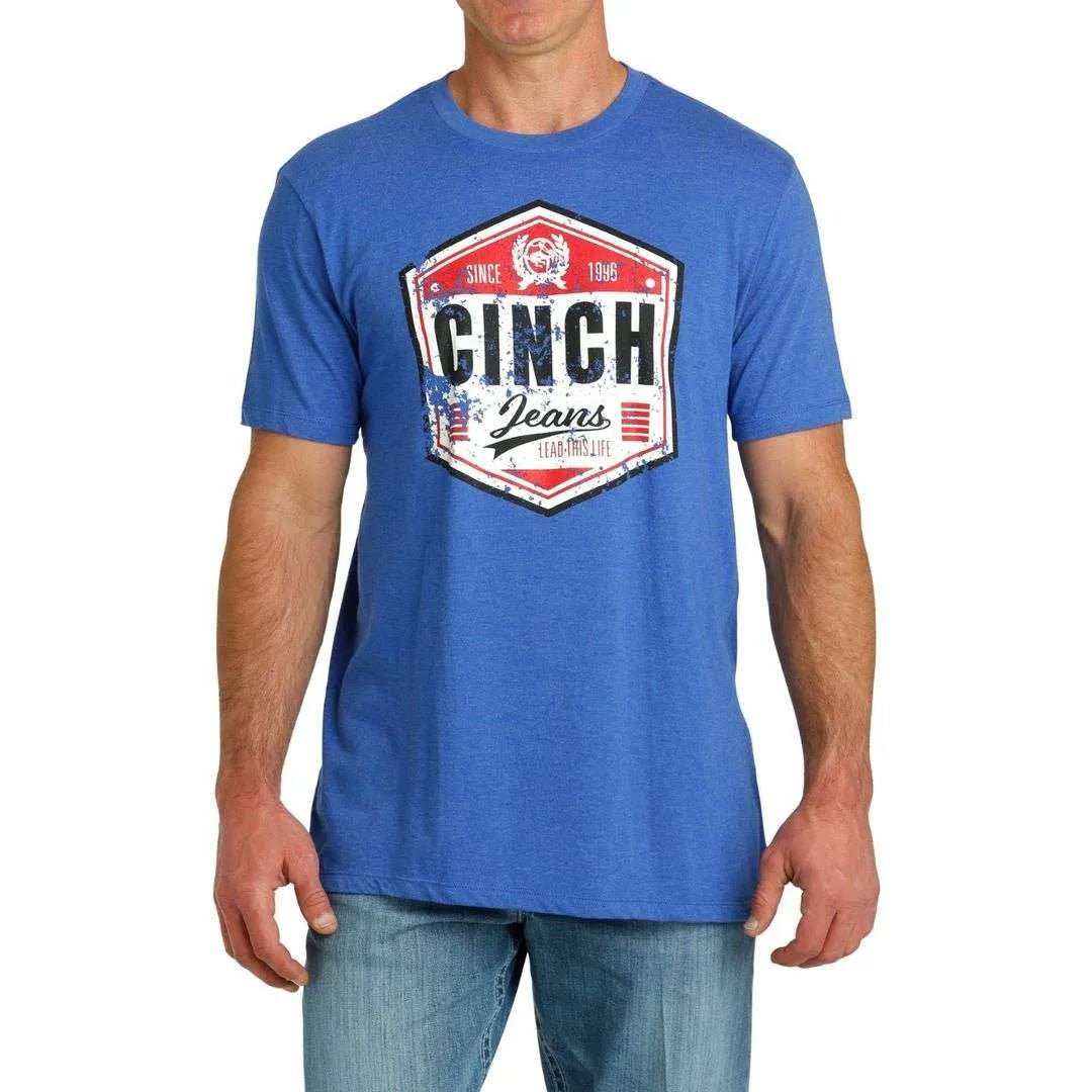 Cinch Mens Royal Blue T Shirt