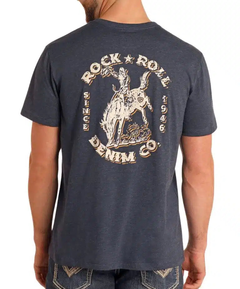 Rock and Roll Denim Bronco Tee