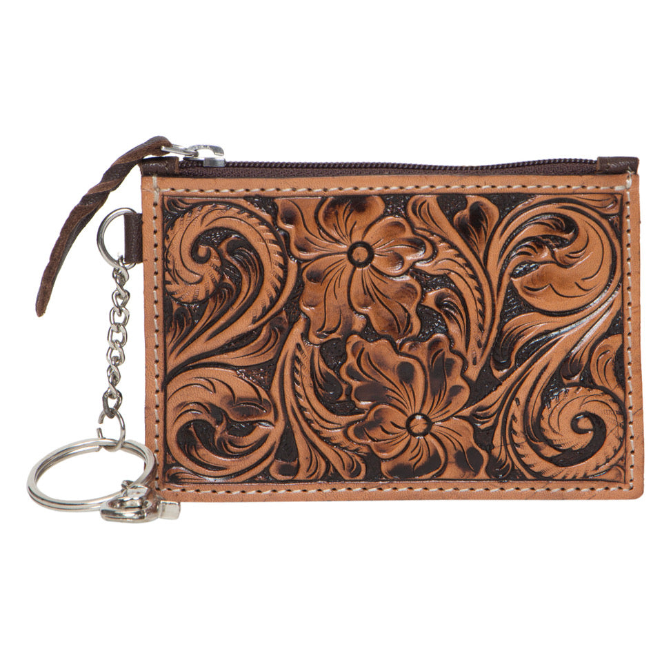 The Design Edge Tooling Leather Key Card Case