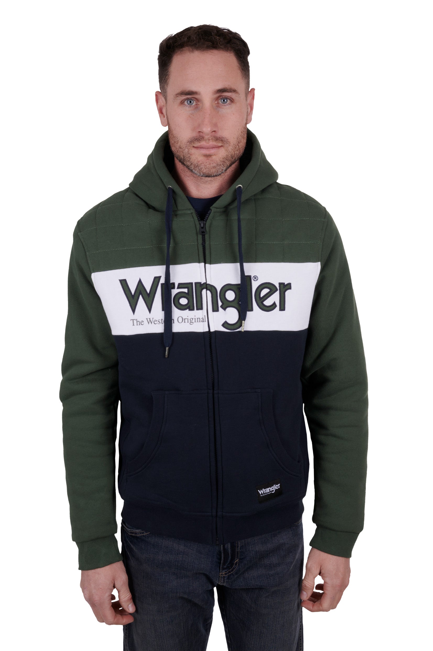 Wrangler Mens Elliot Zip Up Hoodie - Winter Clearance