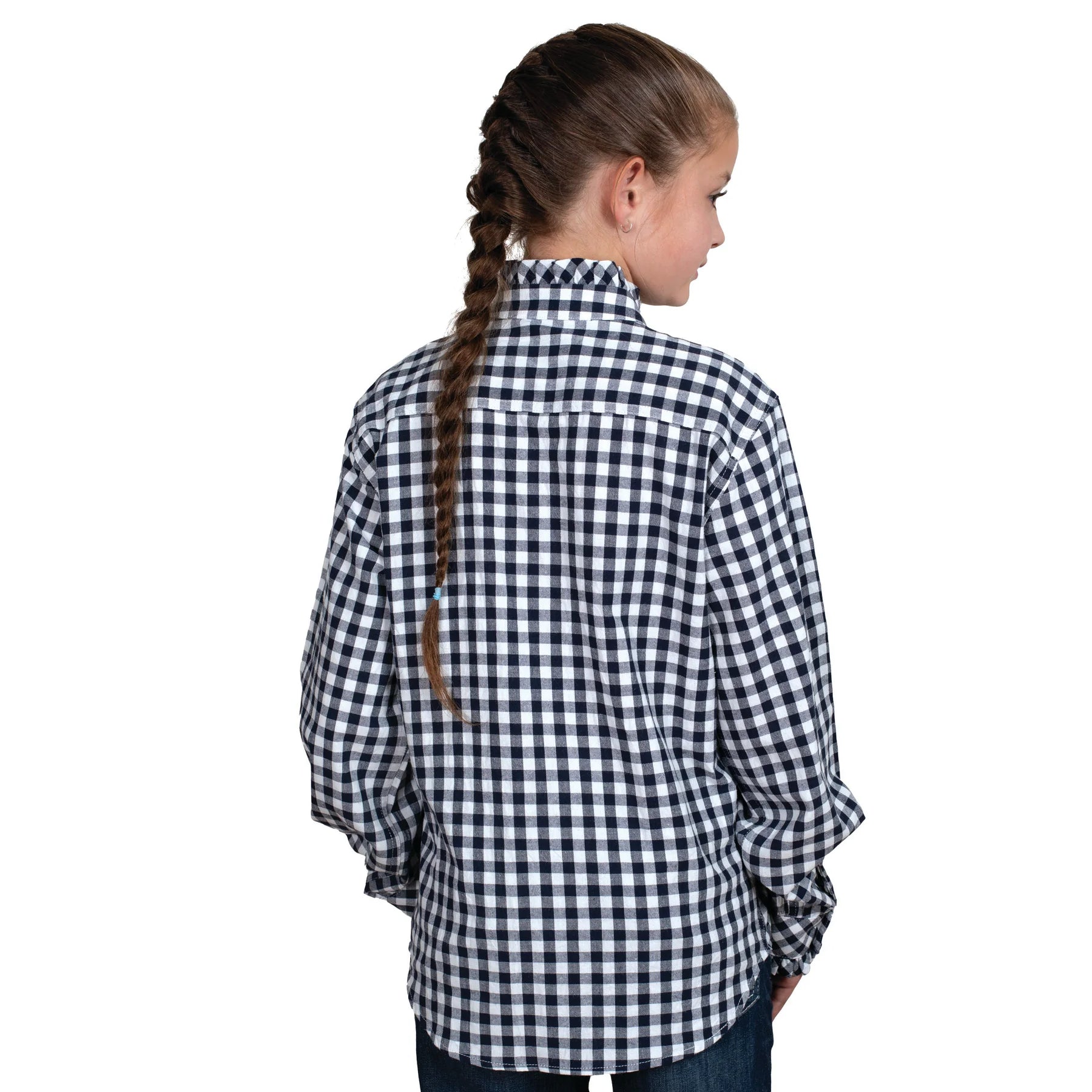 Just Country Girls Gracie Frills Full Button Print Workshirt