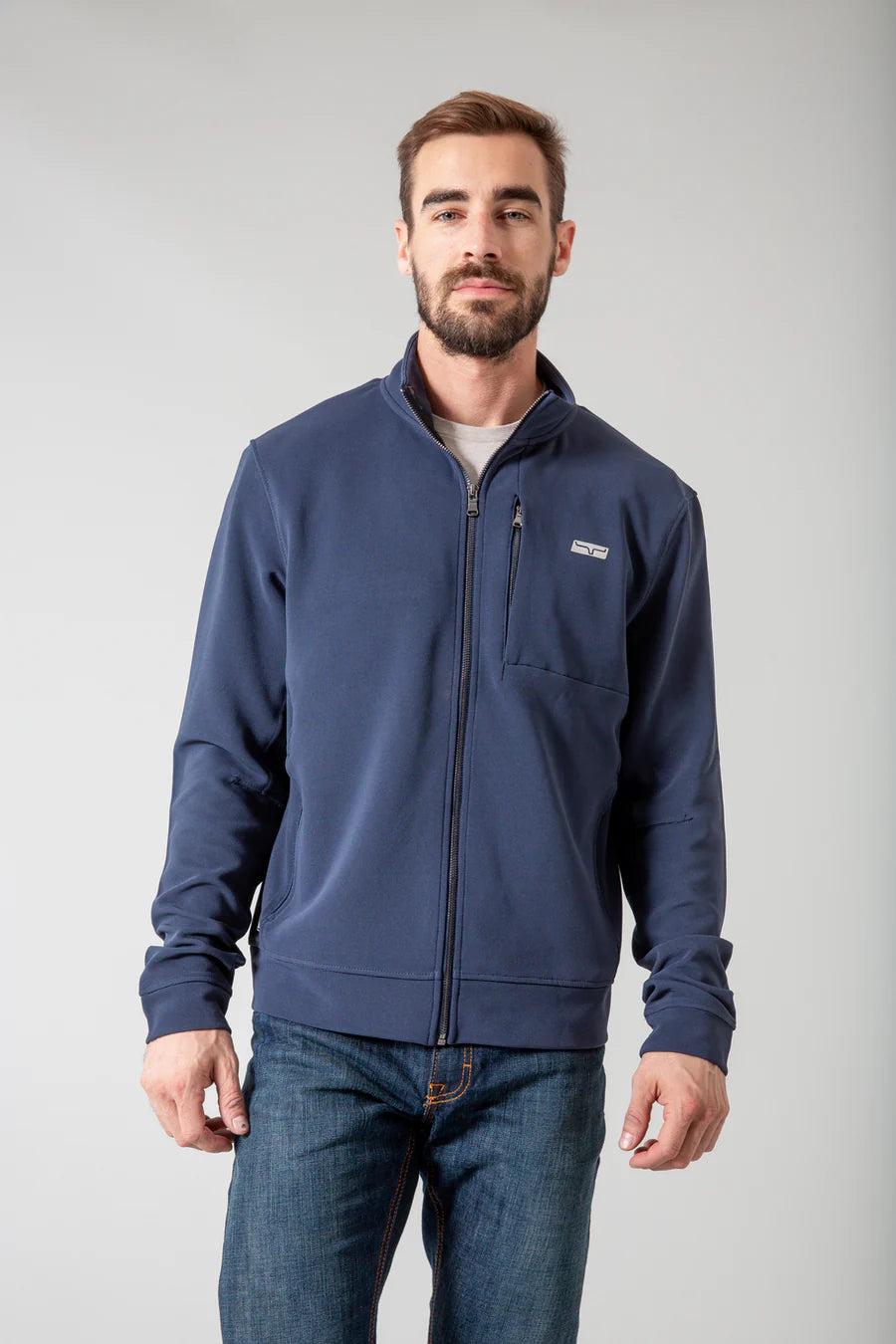 Kimes Ranch Kuna Front Zip Jacket Navy