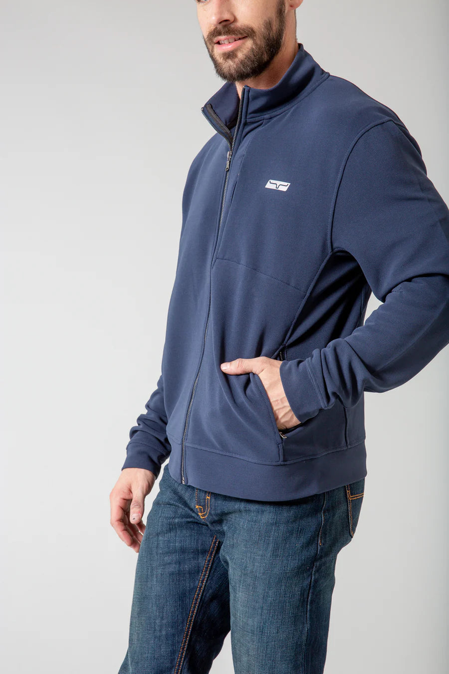 Kimes Ranch Kuna Front Zip Jacket Navy