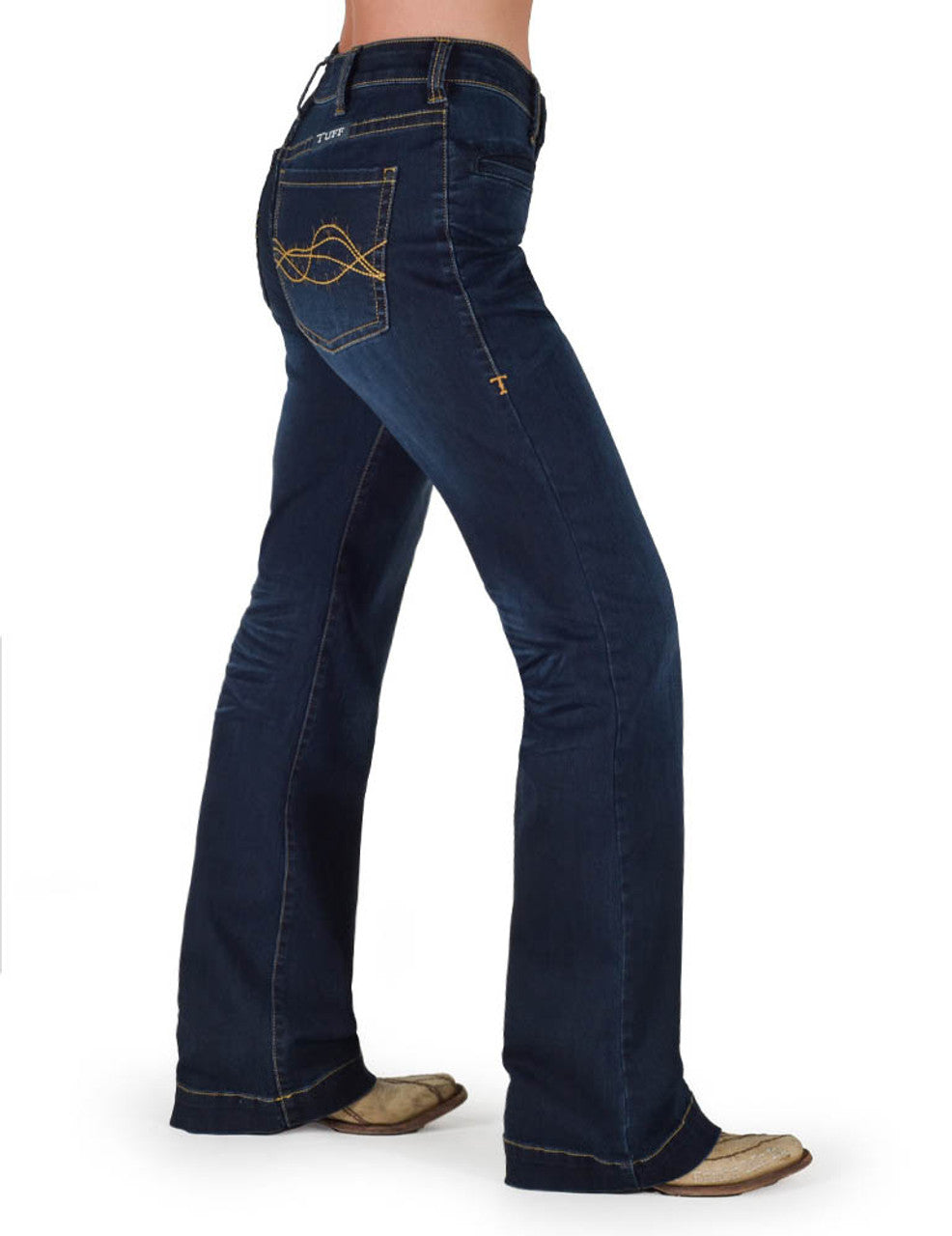 Cowgirl Tuff Ladies Platinum Boot Cut Jeans