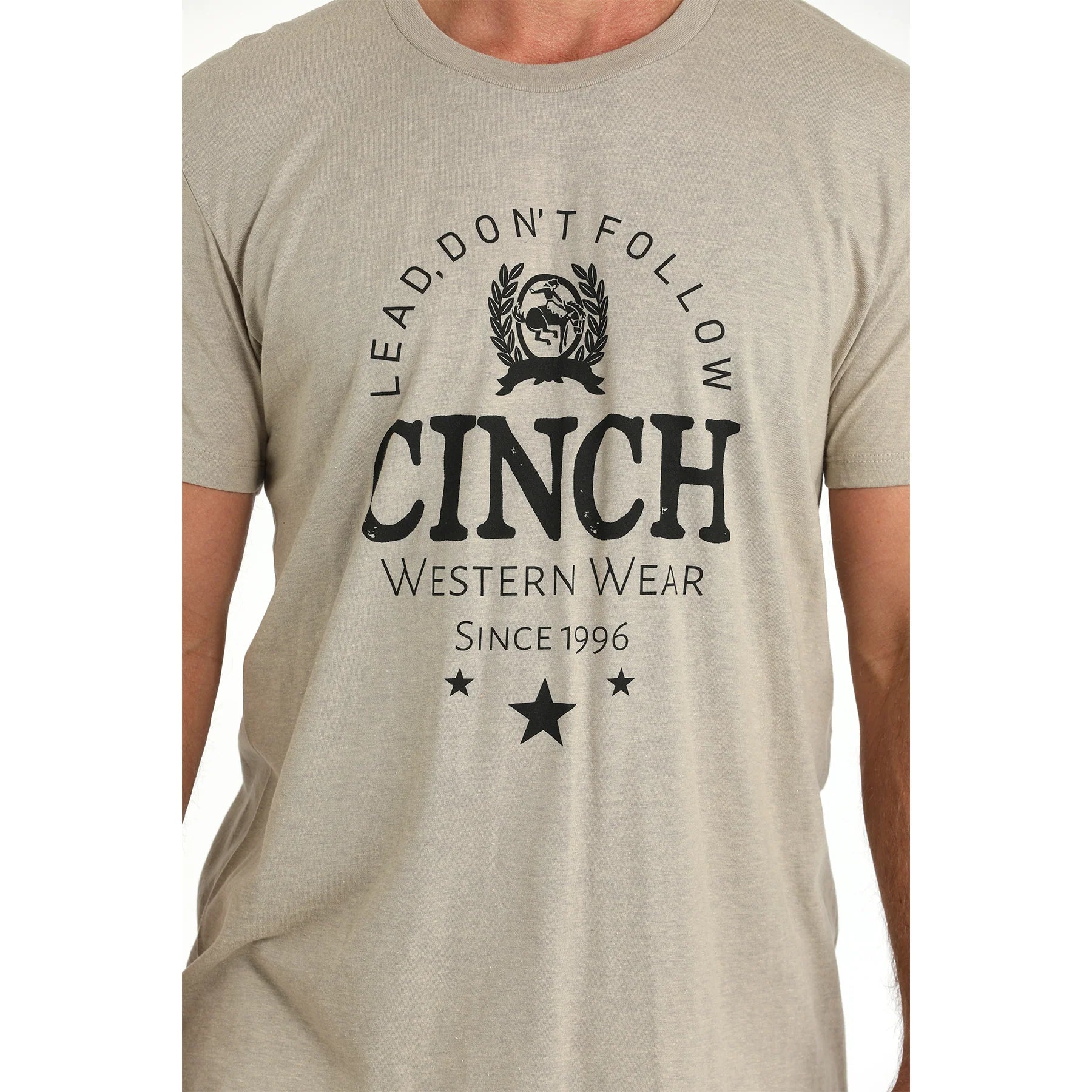 Cinch Mens Classic Khaki Classic Logo T Shirt