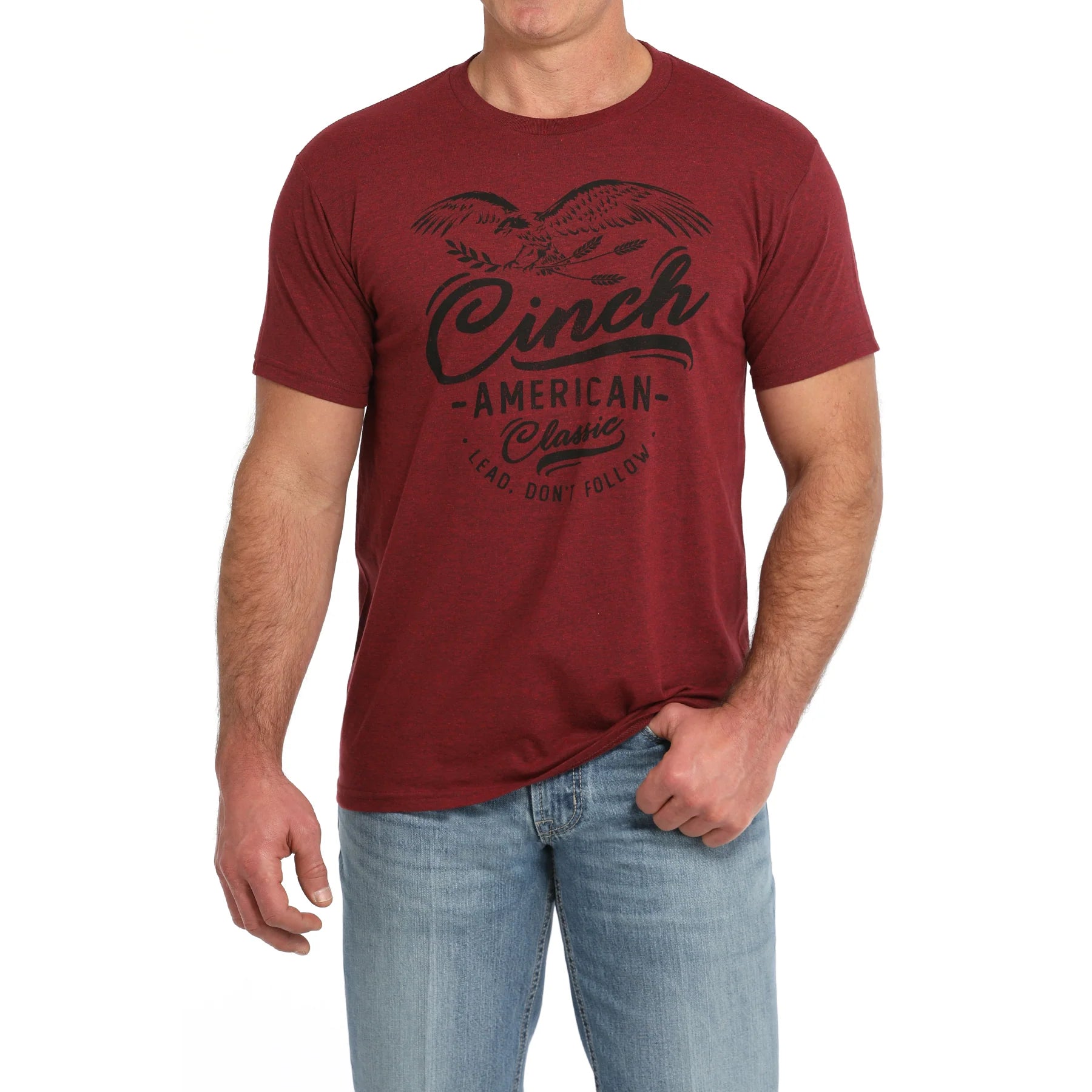 Cinch Mens Logo American Classic T Shirt