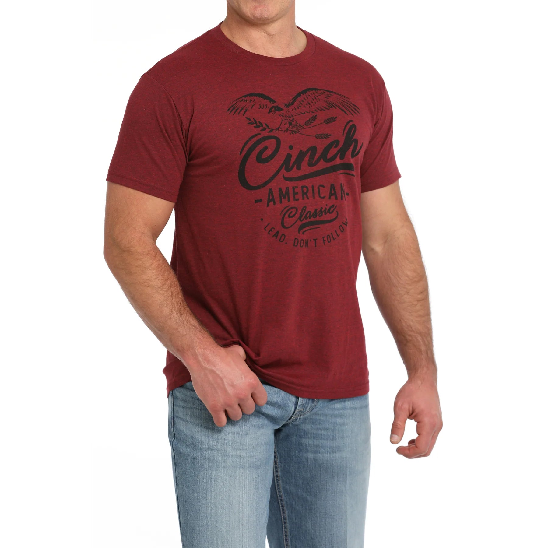 Cinch Mens Logo American Classic T Shirt