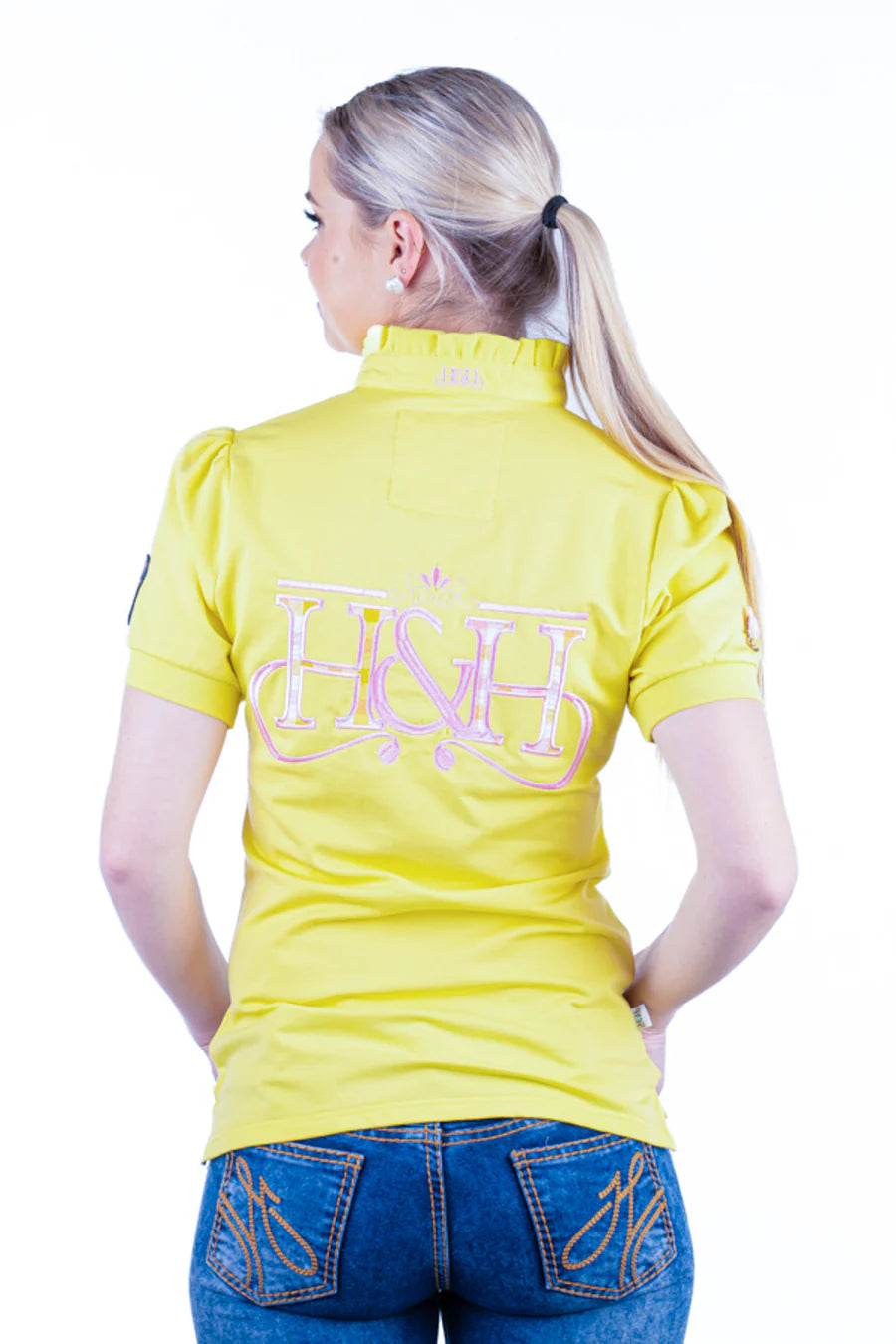 Hitchley and Harrow Fitted Polo Lemon Frill - Clearance