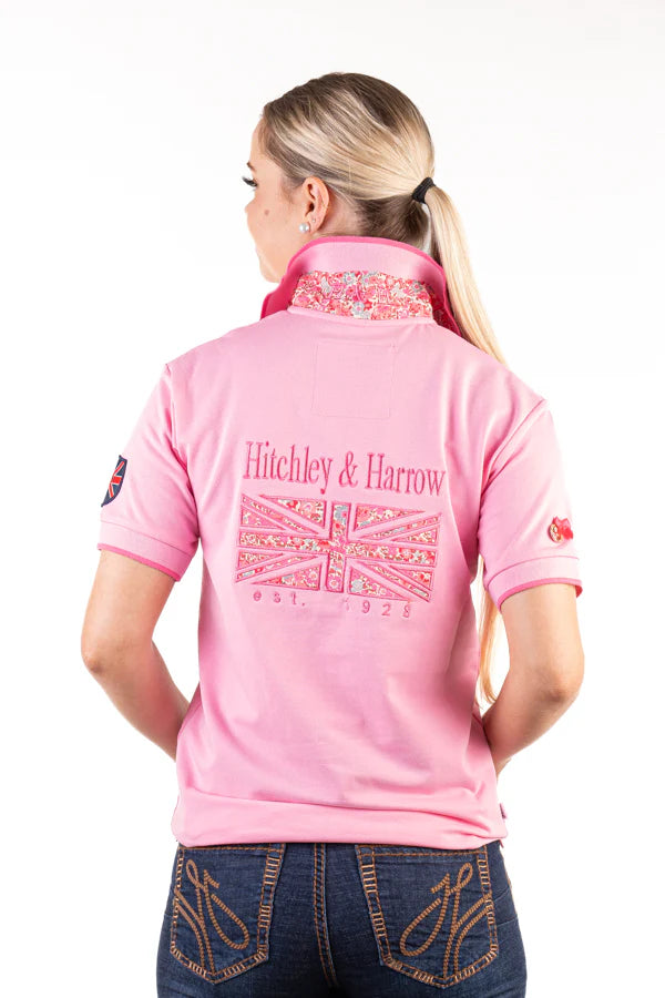 Hitchley and Harrow Loose Fit Polo - Candy Pink
