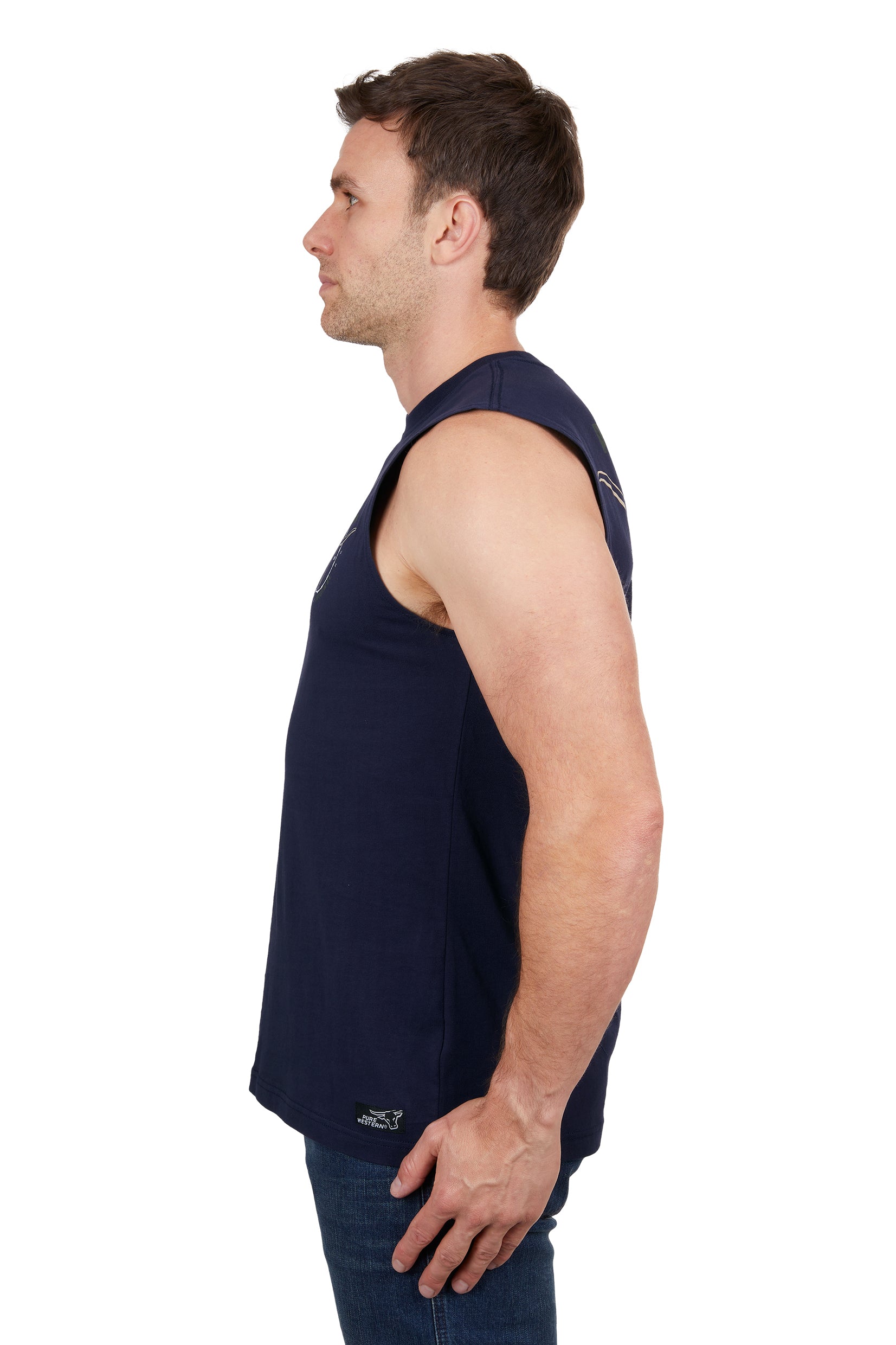 Pure Western Mens Fred Muscle Tank