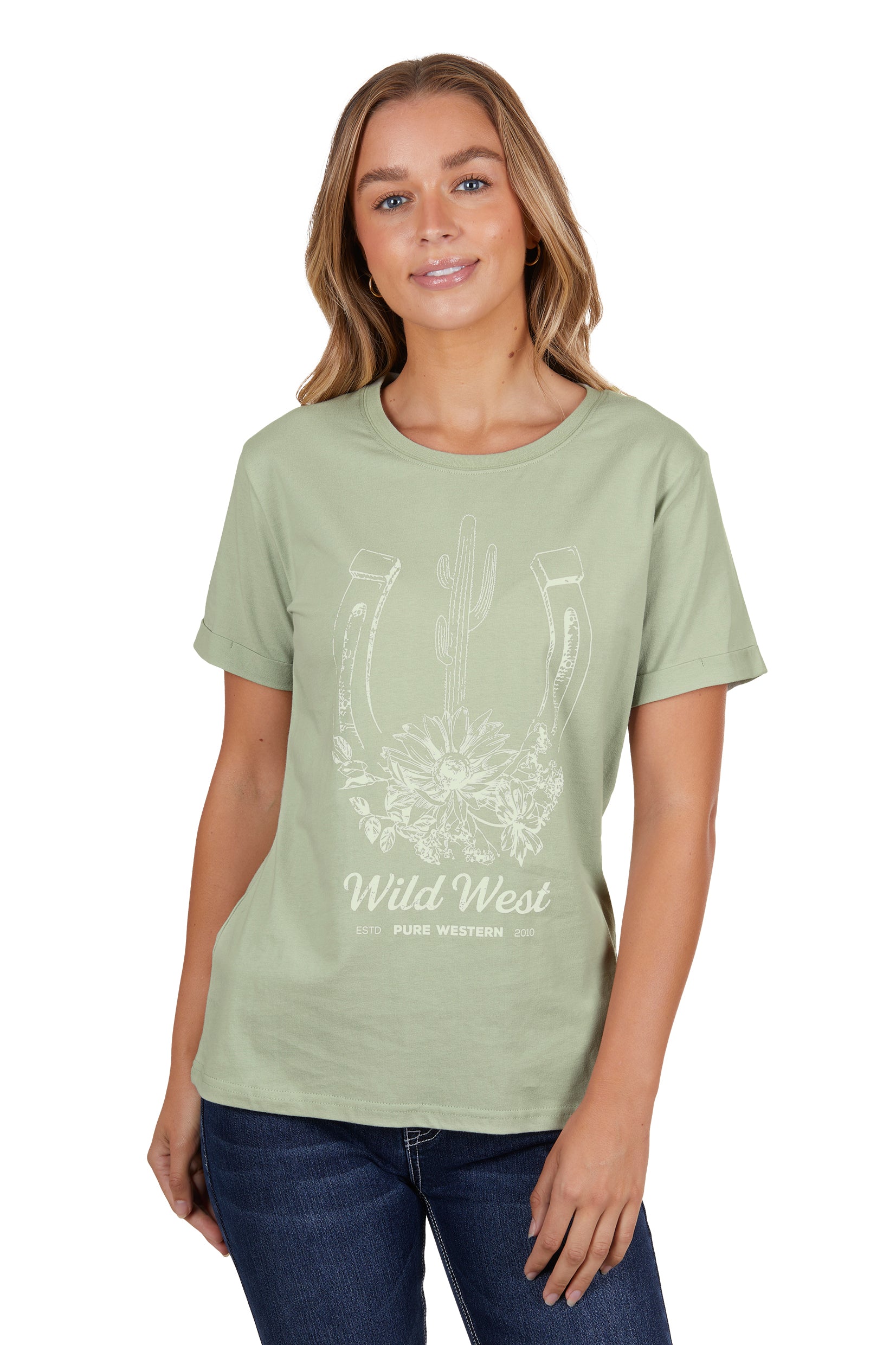 Pure Western Wmns Skylar SS Tee