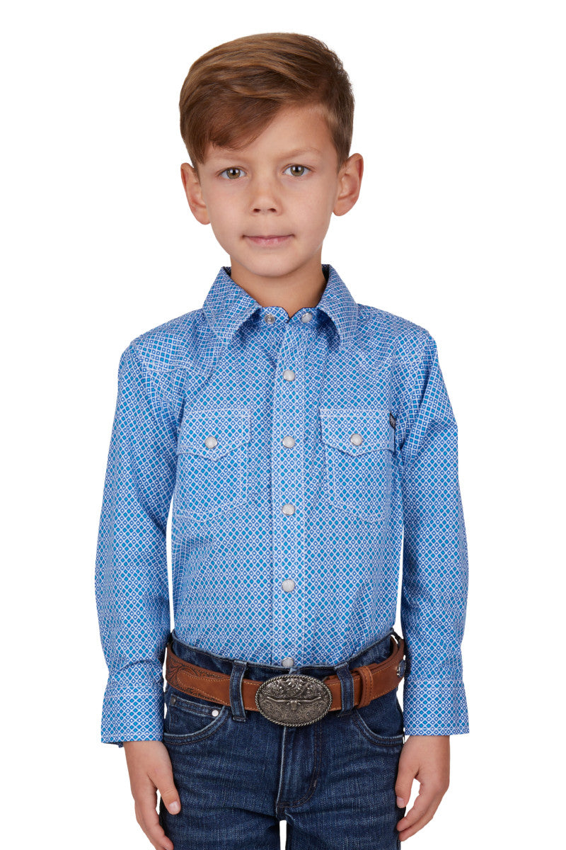 Pure Western Boys Hewitt LS Shirt