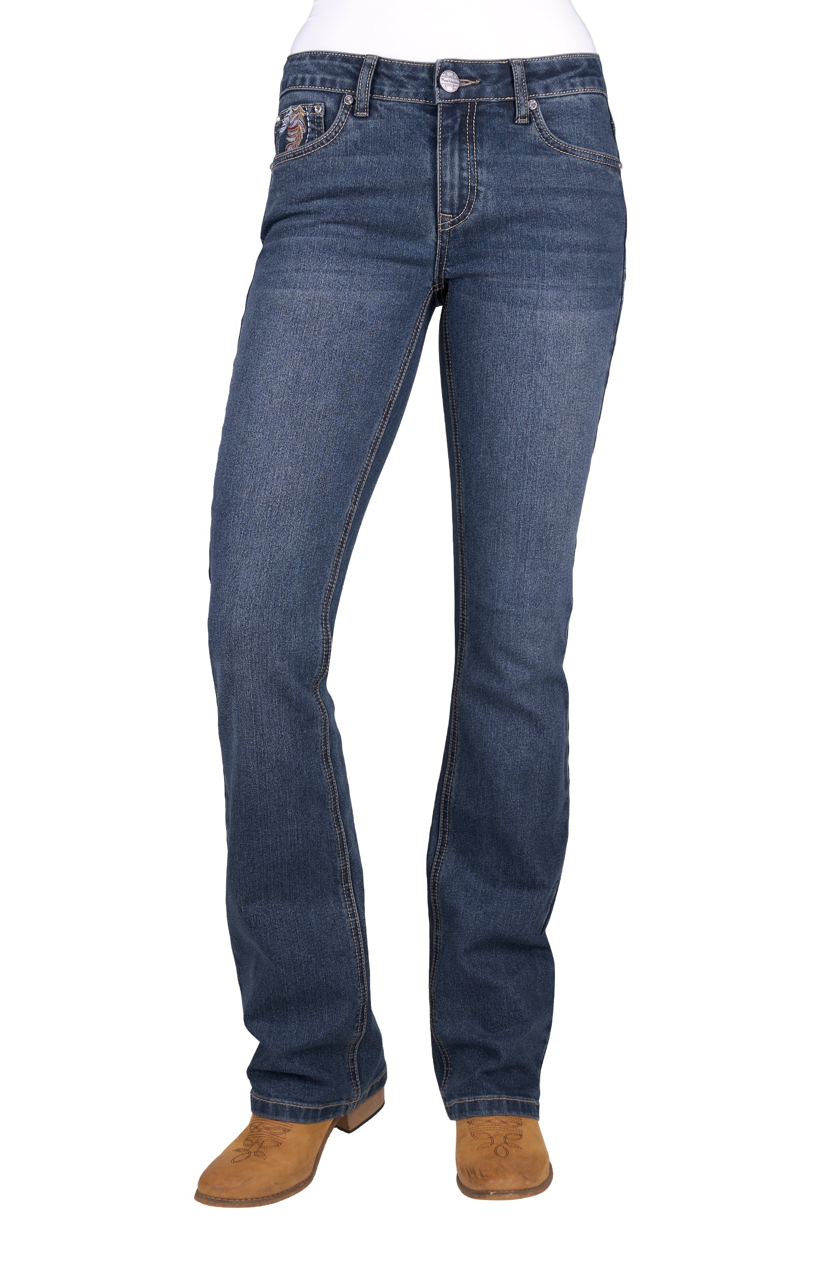 Pure Western Wmns Bec Boot Cut Jean