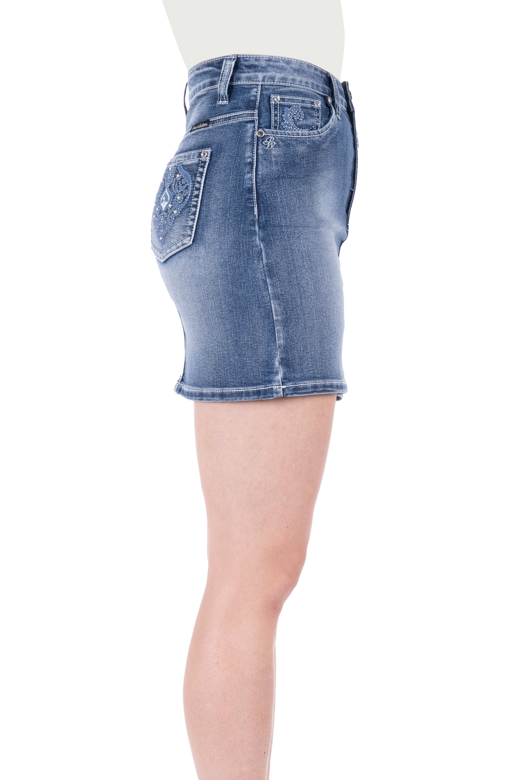 Pure Western Wmns Valeri Denim Skirt