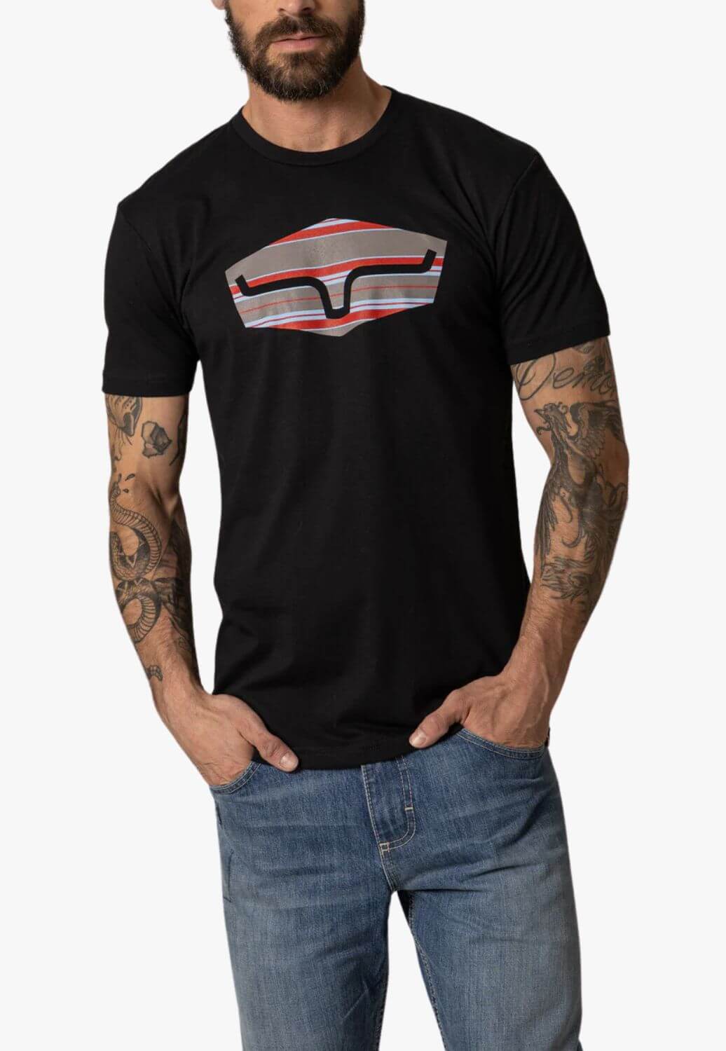 Kimes Ranch Mens Box Seats T Shirt - Black