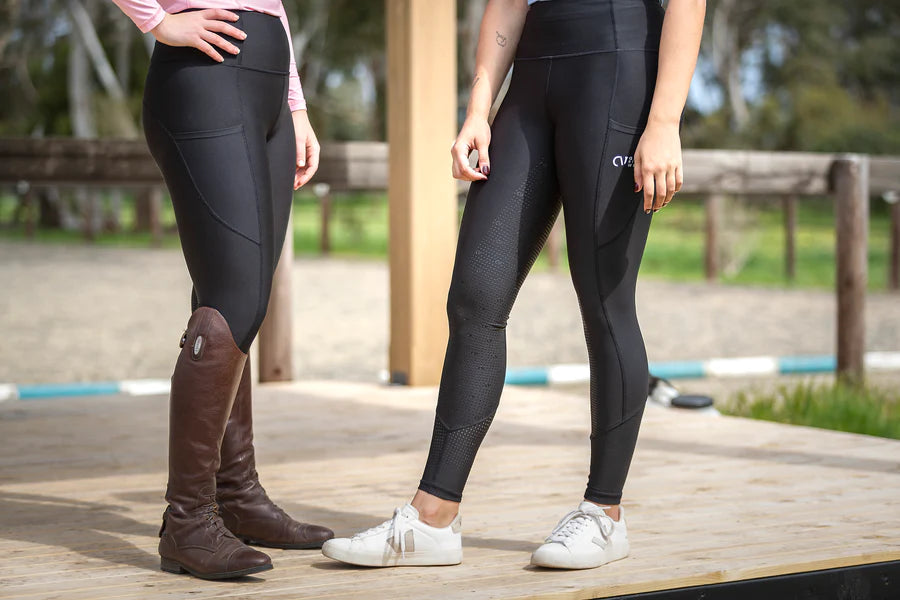 QJ Riding Evie Black Riding Tights