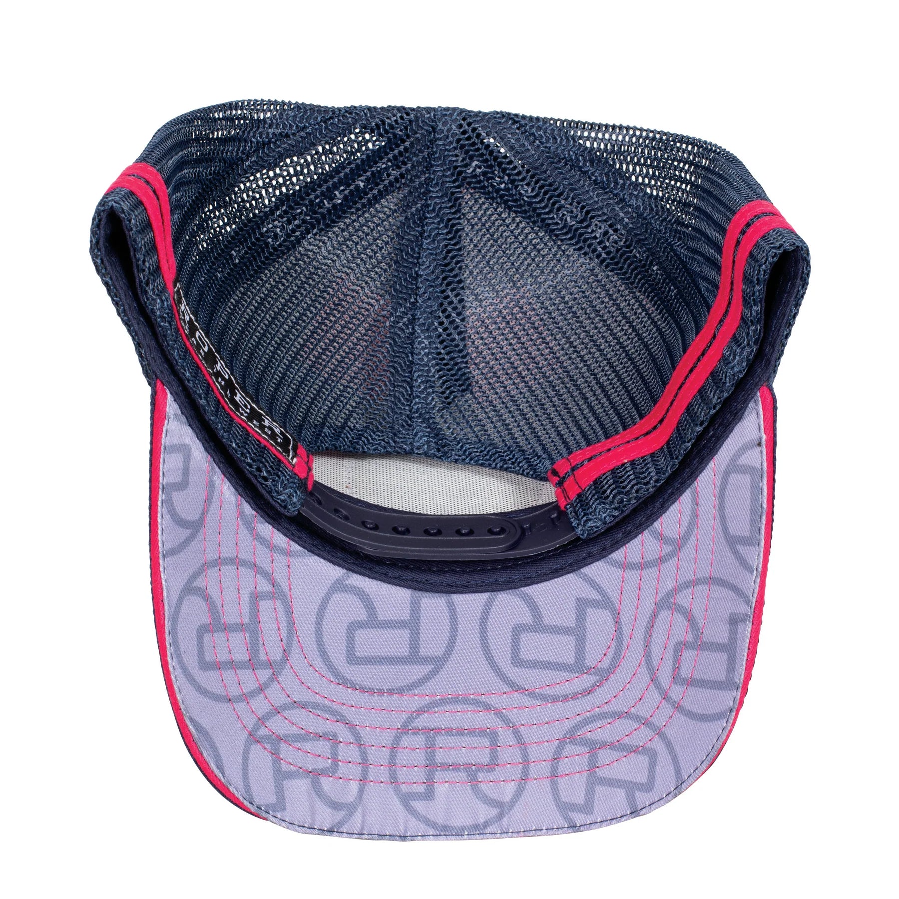 Roper Trucker Cap Plaid Raspberry/Navy