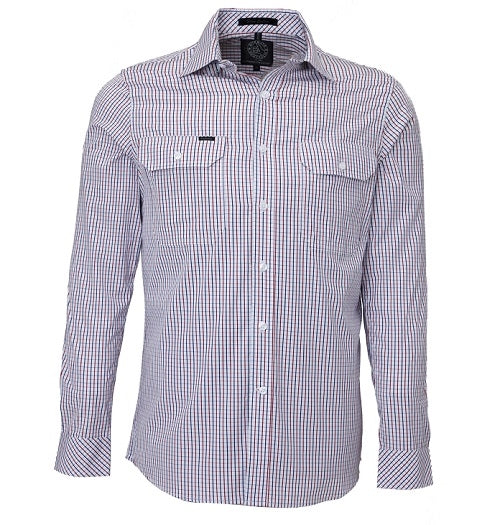 Pilbara Mens Long Sleeve Shirt Double Pockets