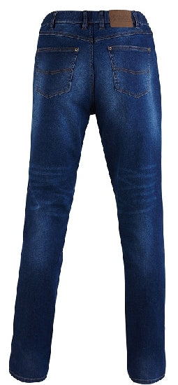 Pilbara Mens Distress Denim Stretch Jeans Blue