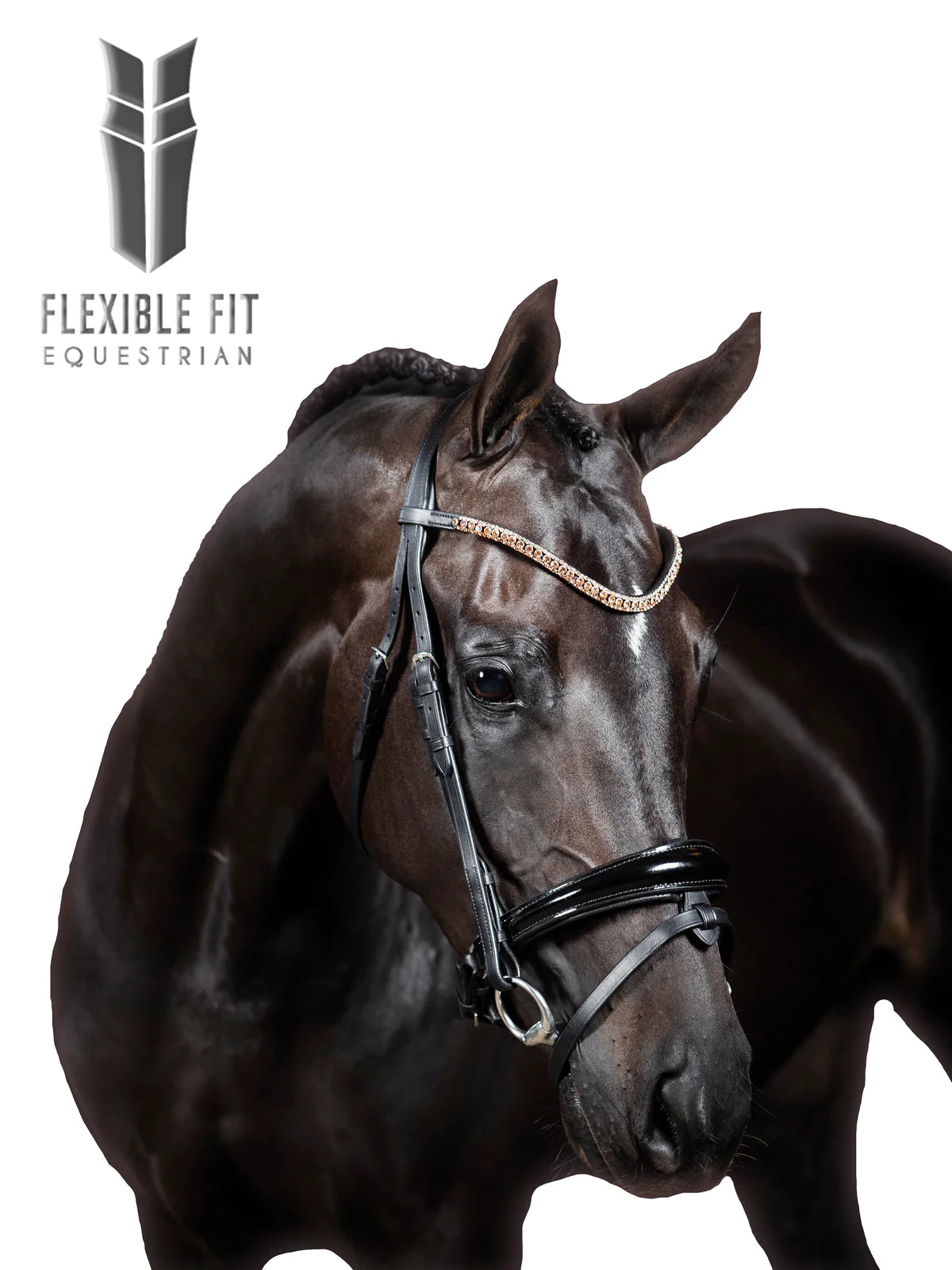 Flexible Fit Premium Snaffle Ravel Bridle