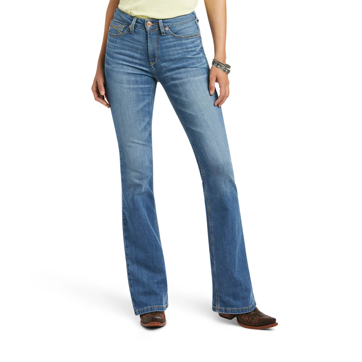 Ariat Wms REAL High Rise Boot Cut Daniela Tennessee - Clearance