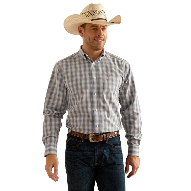 Ariat Mns Wrinkle Free Otto LS Shirt Gray