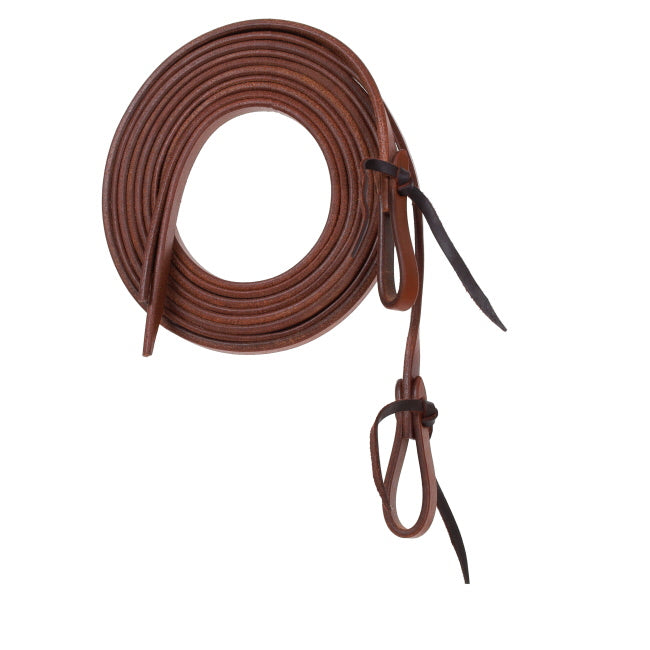 Showman .5in 8ft Oiled Harness Split Reins