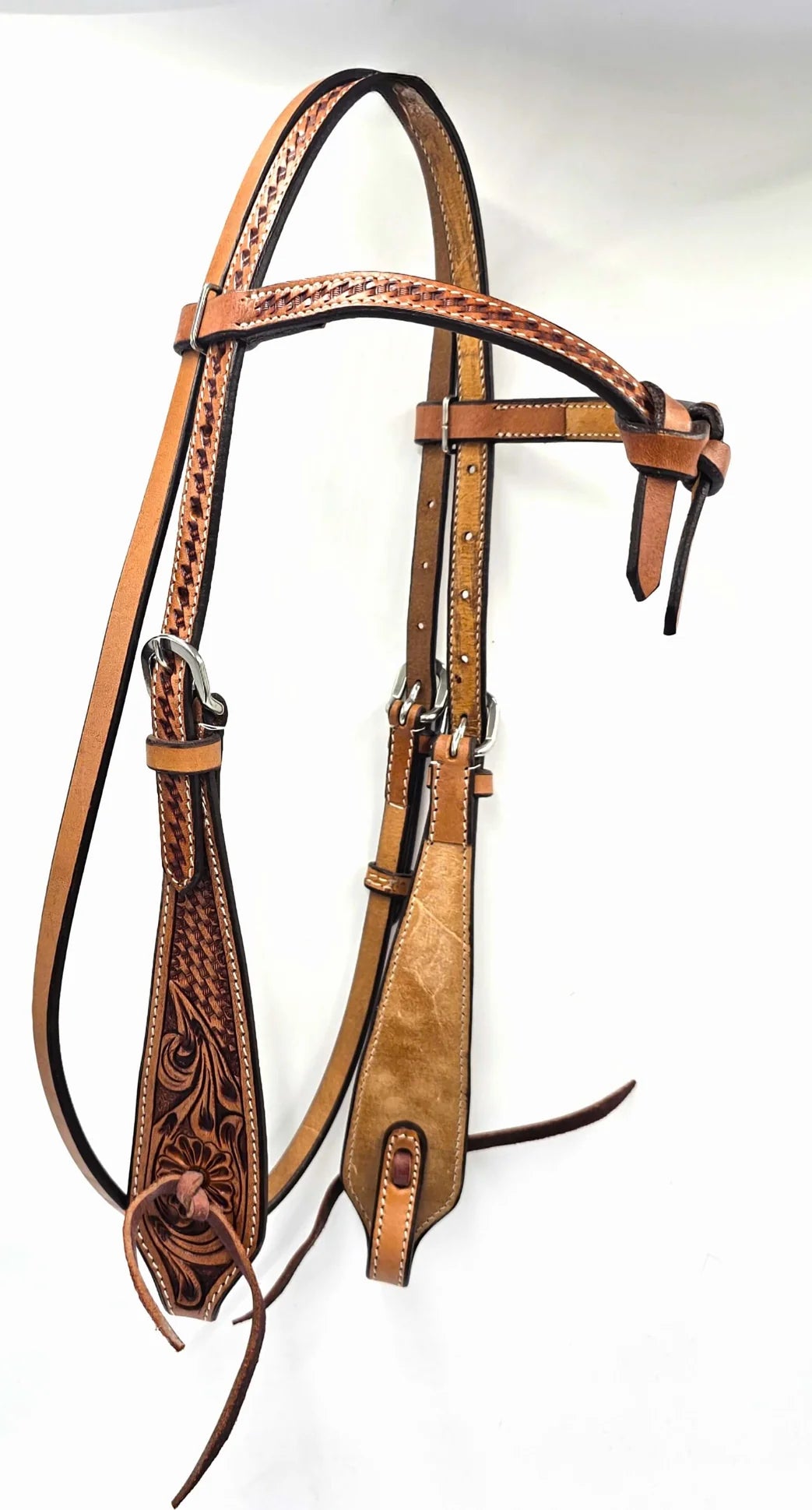 Barcoo Bridle with Tooled Browband