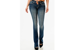 Grace in LA Wmns Aztec Feather Pocket Jean