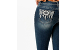 Grace in LA Wmns Aztec Feather Pocket Jean