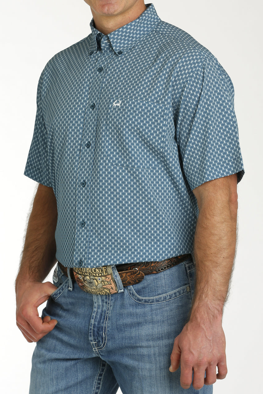 Cinch Mens Teal Western Shirt