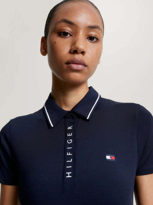 Tommy Hilfiger Harlem Short Sleeve Logo Polo Desert Sky