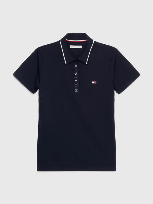 Tommy Hilfiger Harlem Short Sleeve Logo Polo Desert Sky