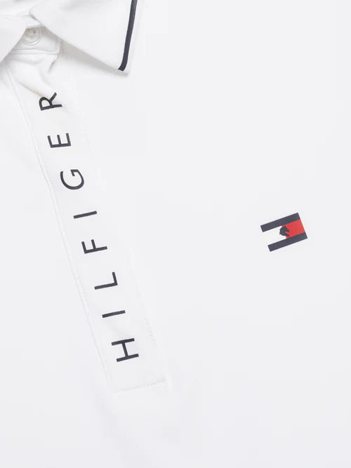 Tommy Hilfiger Harlem Short Sleeve Logo Polo Optic White