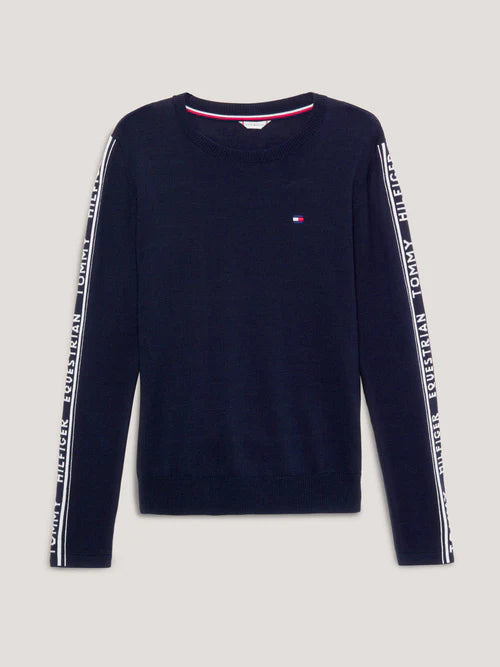 Tommy Hilfiger Seattle Jacquard Logo Sweater Desert Sky