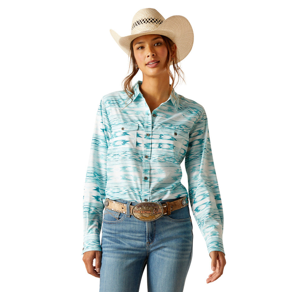 Ariat Wms Western Venttek Stretch LS Shirt Nora Print