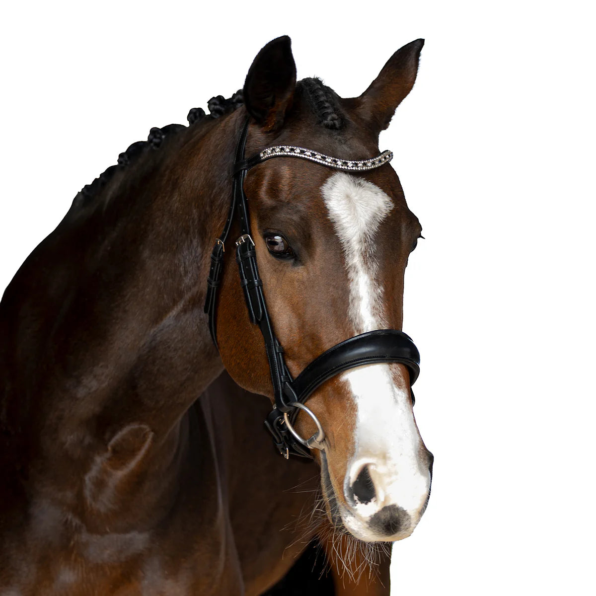 Flexible Fit Premium Cadence Black Snaffle Bridle