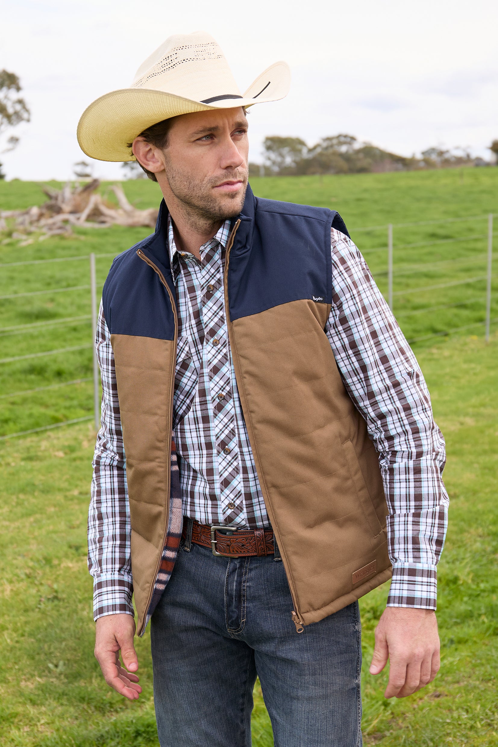 Wrangler Mens Koda Reversible Vest