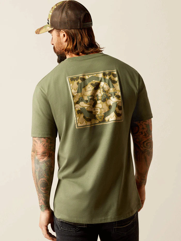 Ariat Mns Duck SS Tee Surplus Green