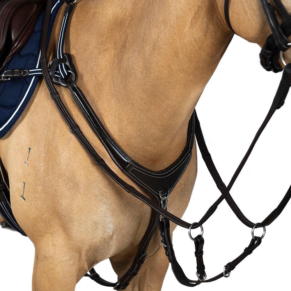 Flexible Fit AR 5 Point Leather Breastplate