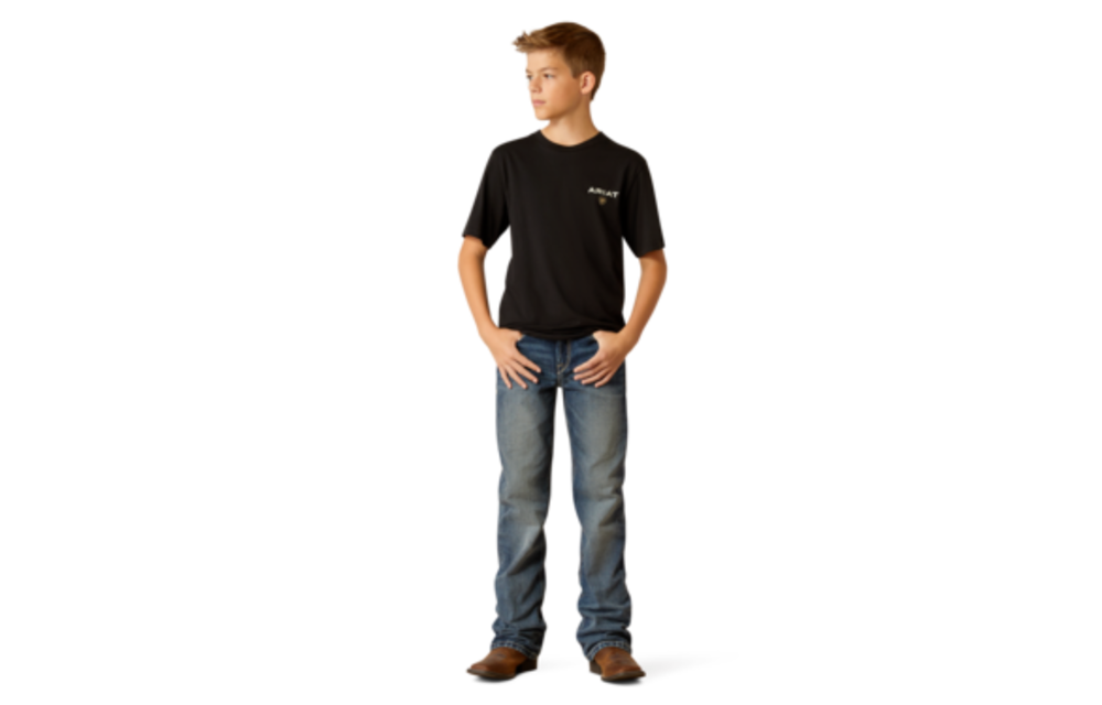 Ariat Bys Ariat American Rancher SS Tee Black