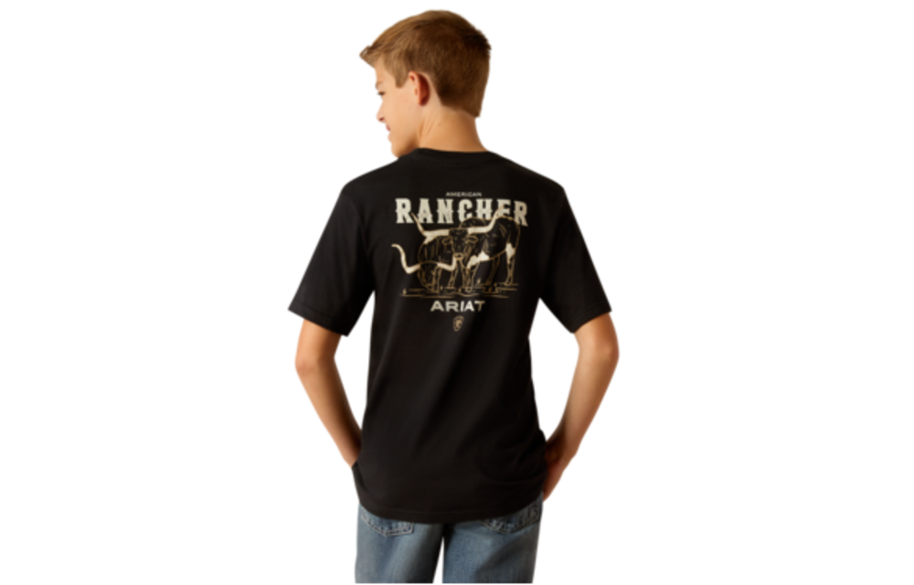 Ariat Bys Ariat American Rancher SS Tee Black