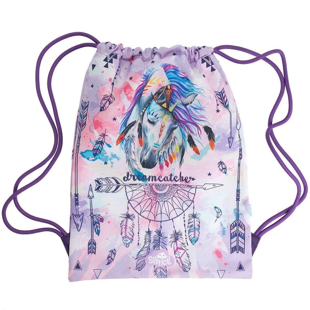 Spencil Drawstring Bag - Dreamcatcher Horse