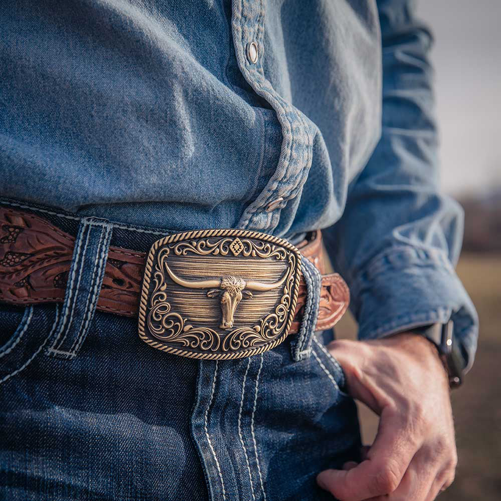 Montana Silversmith Longhorn Legend Hertiage Attitude Buckle