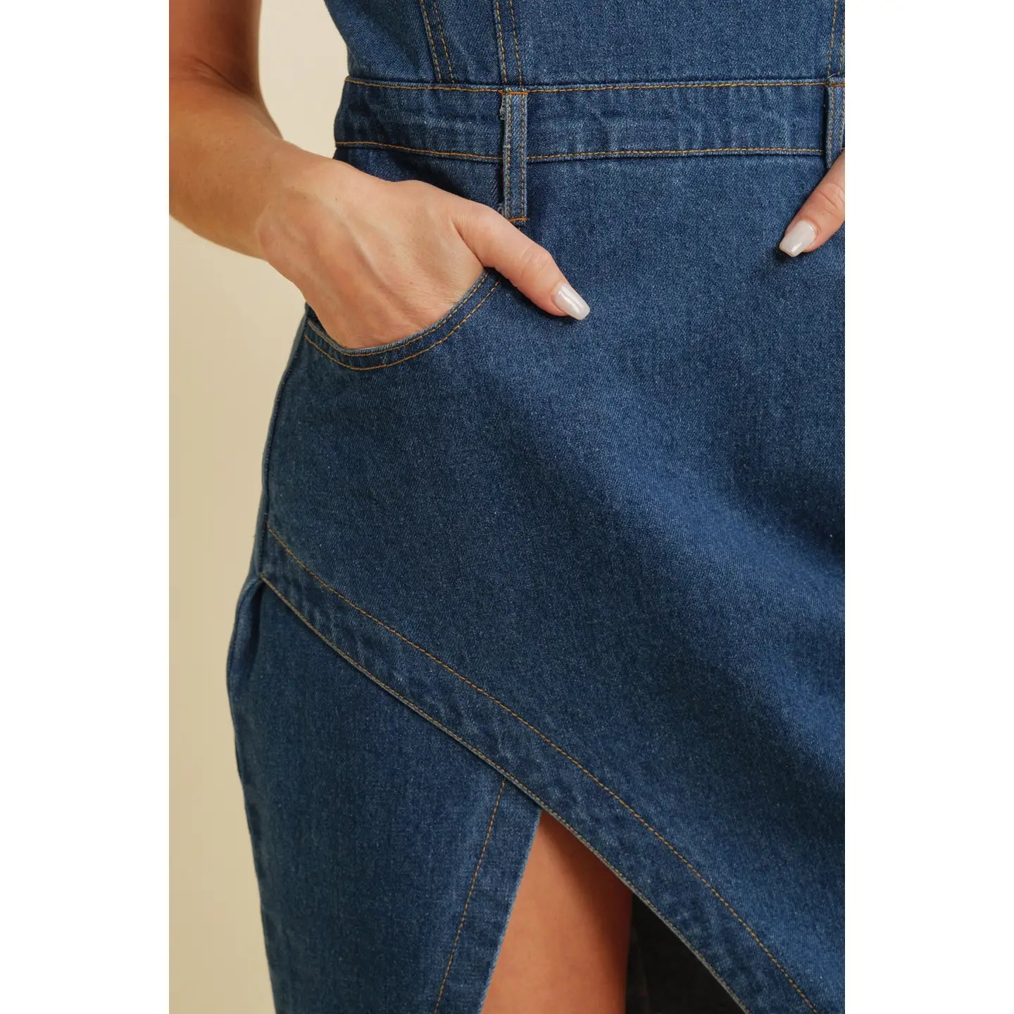 Denim Midi Dress